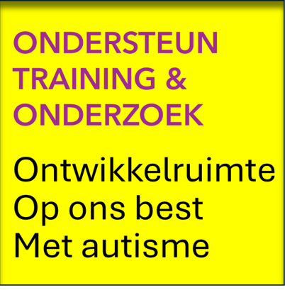 Producttegel Ondersteun Training & Onderzoek Ontwikkelruimte Op ons best Met autisme